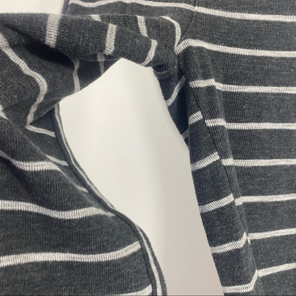 Madewell Gray and White Striped Sleep Leggings - Picture 6 of 9